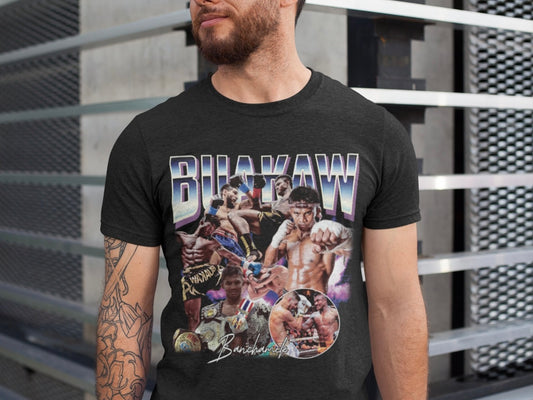 Buakaw Muay Thai Boxer Graphic Vintage T-shirt