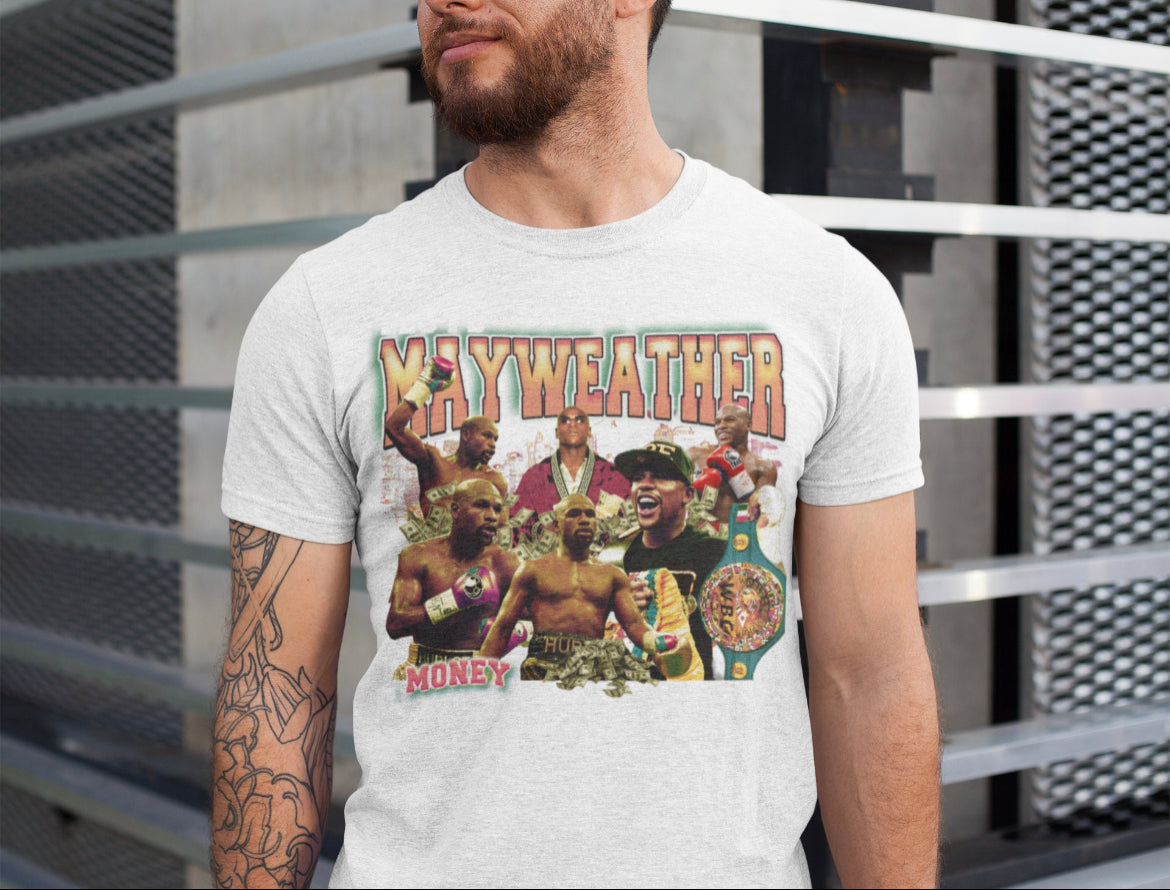 Floyd Mayweather Boxer Retro Graphic T-shirt