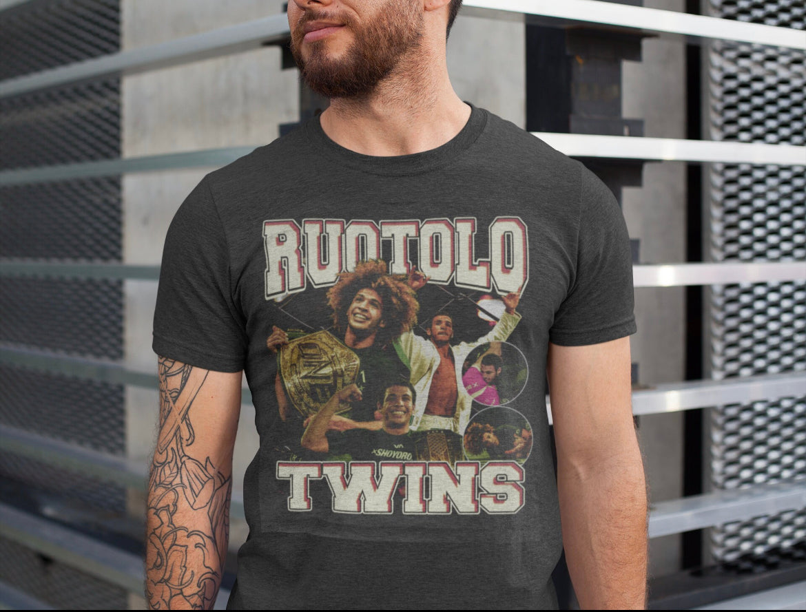 Tye Ruotolo Kade Ruotolo Twins Grappler Wrestler Jiu Jitsu Vintage Graphic Tee